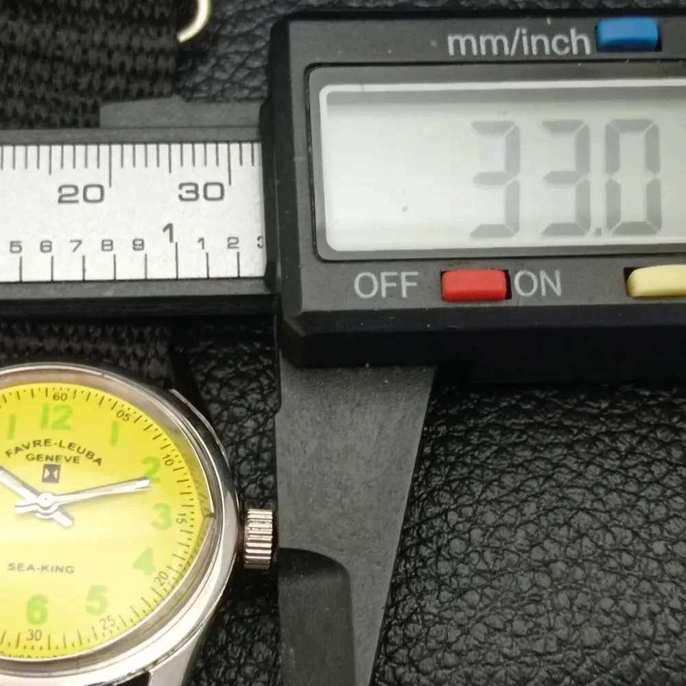 Vintage 1980 Favre Leuba Manual Mens Silver Watch W/Nato Strap